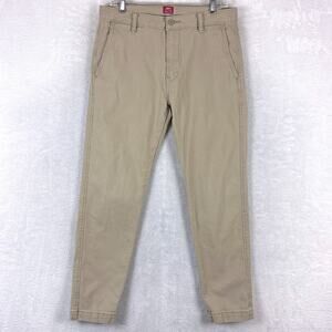 Levis XX Chino Pants Mens 32x30 Beige Standard Taper Classic Preppy Workwear